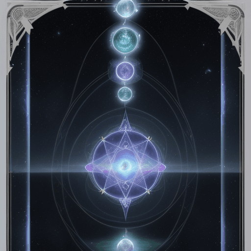 AI generated: High resolution photography Tarot card Portal, on the edges of the light, the transition from one to...