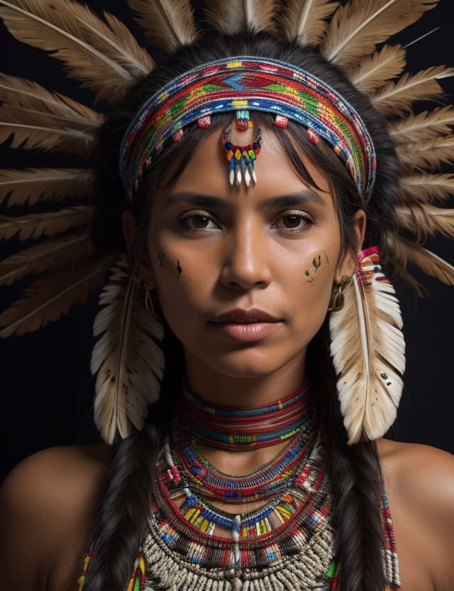AI generated: A indigenan brazilian woman