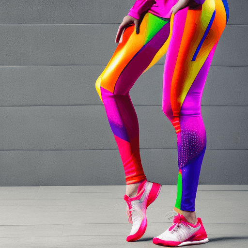 AI generated: Beautiful russian girl fitness trainer, stands and shows her perfect figure to her full height, well...