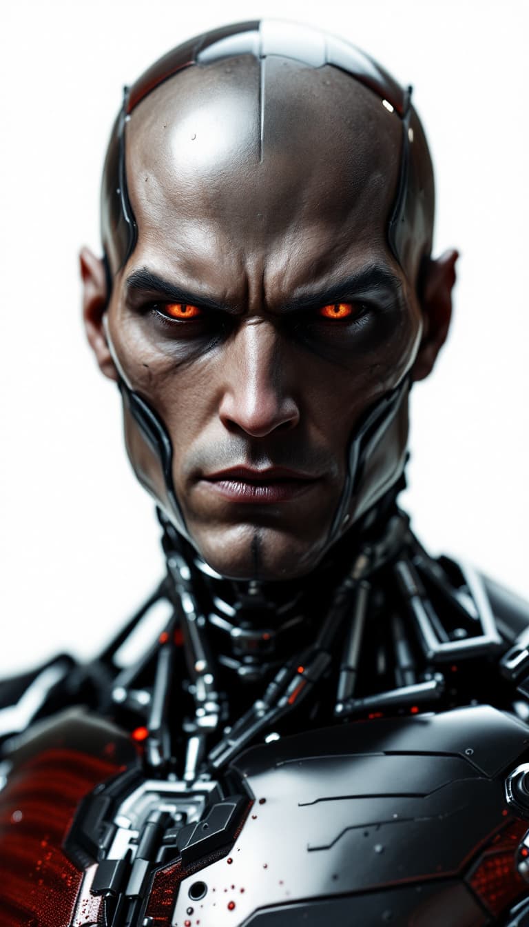 AI generated: 3d render, best quality, ultra realic, ultimate detailed, half-body shot : charismatic muscular huma...