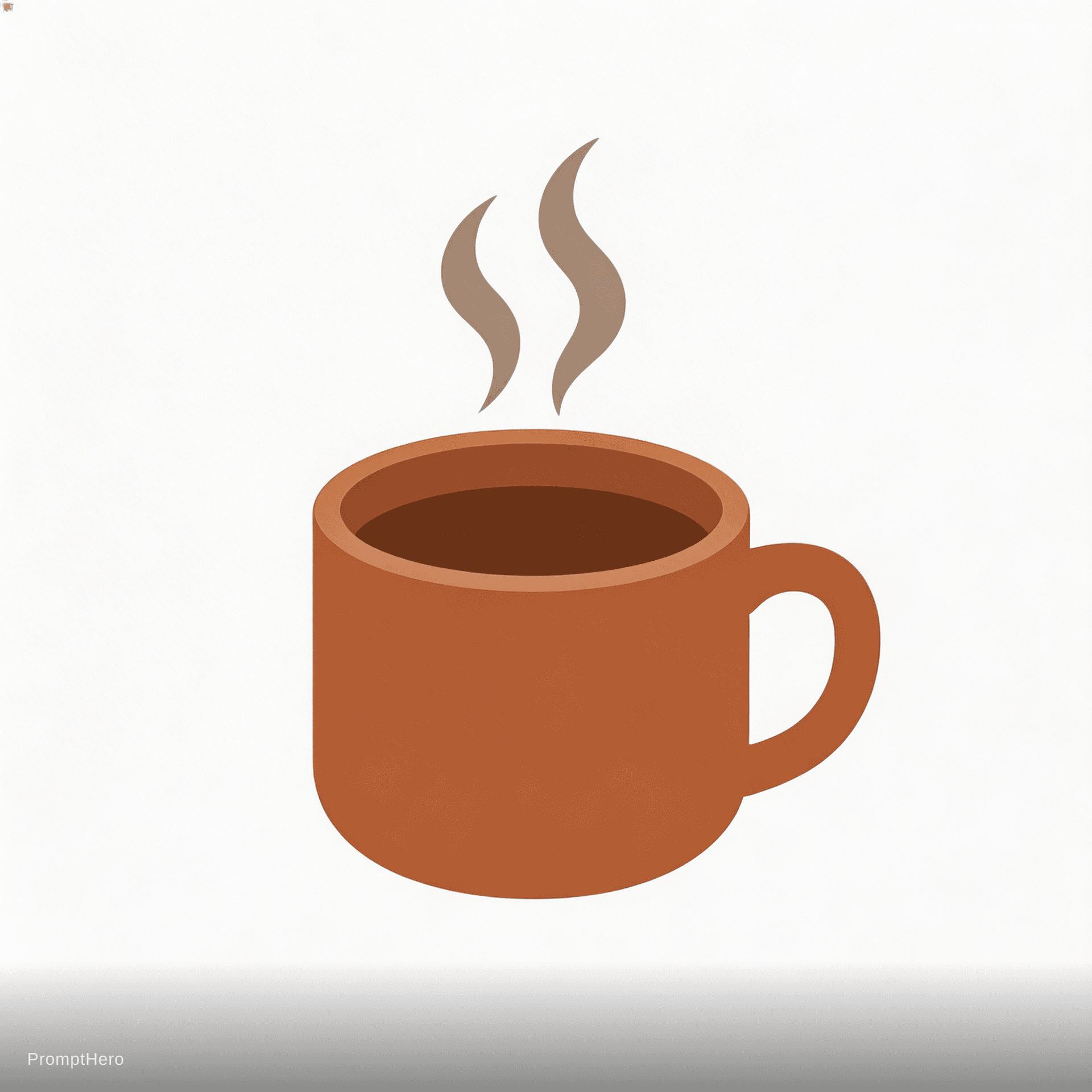 AI generated: Artisan coffee shop, steaming cup, earth tones, cozy and warm feeling