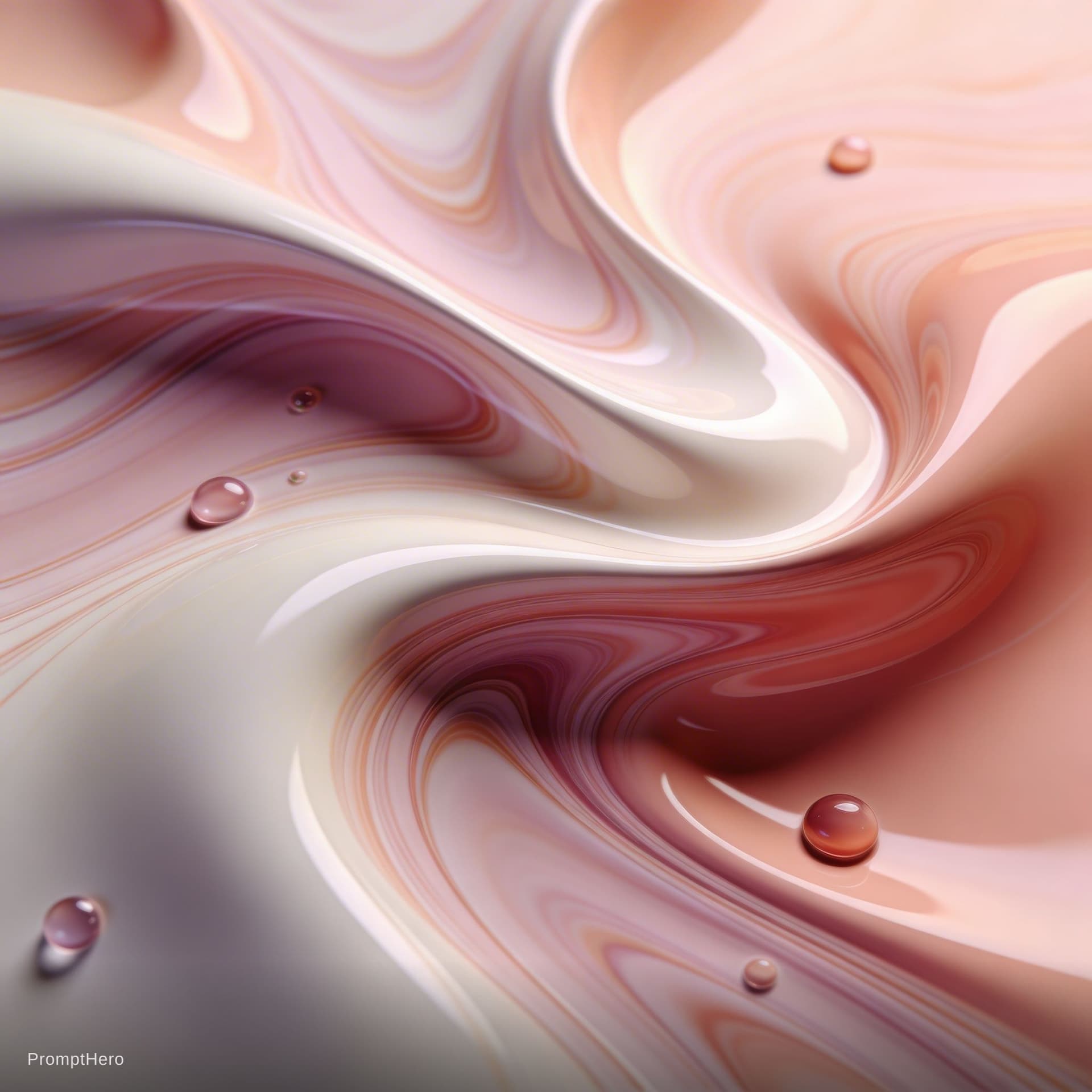 AI generated: A highly detailed abstract fluid art composition filling the entire frame edge-to-edge, featuring on...