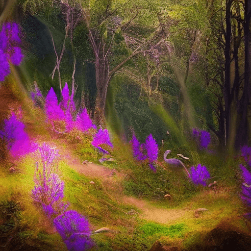 AI generated: a breathtaking natural scene with a vibrant and lush background. Let the foreground feature a divers...
