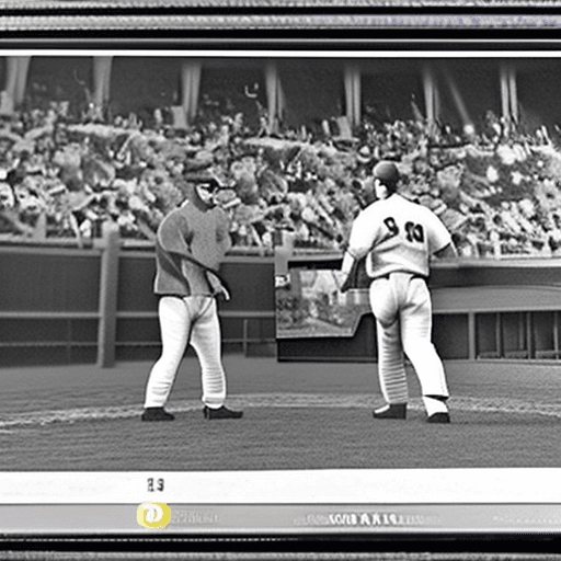 AI generated: Create an ultra realistic photo capturing the iconic moment of Babe Ruth, poised at home plate, poin...