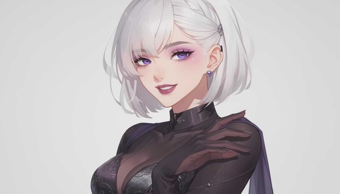 AI generated: 1girl, nude, seductive smile, seductive pose, posing, feet, tits, pussy, 3lt0n3l, FiveZan, short hai...