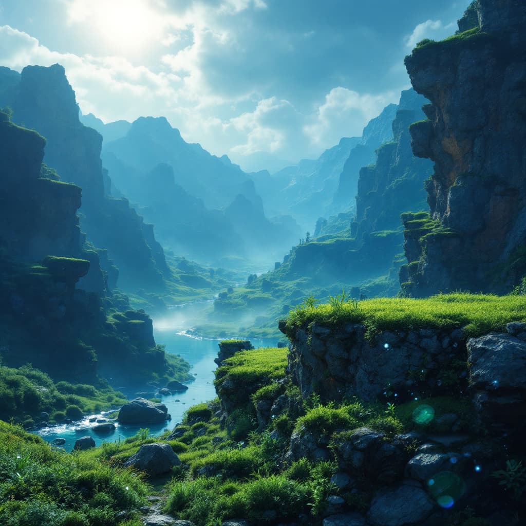 AI generated: create a facebook post image which both support instagram aswell, 
the image is a futuristic natural...