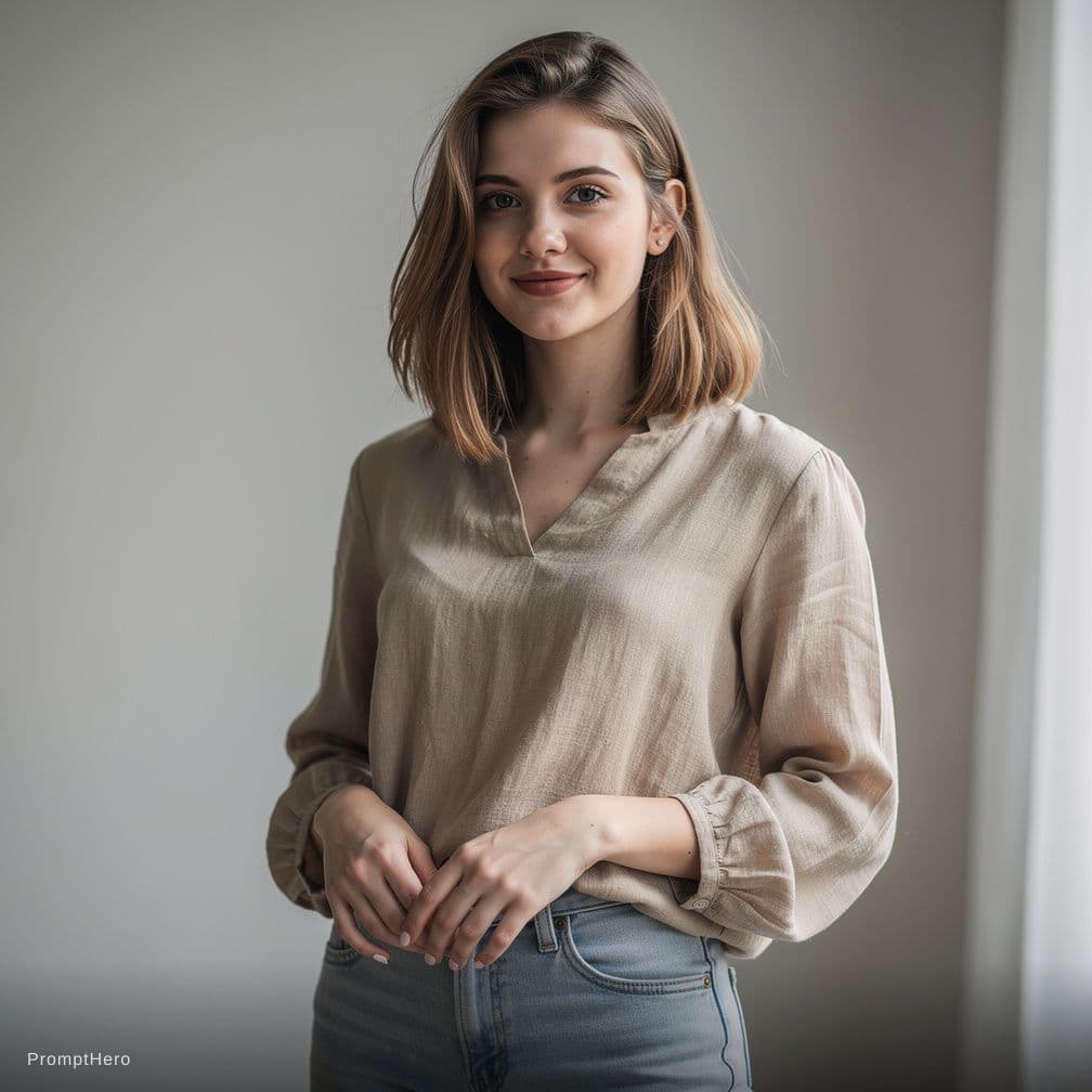 AI generated: a girl with no clothes on