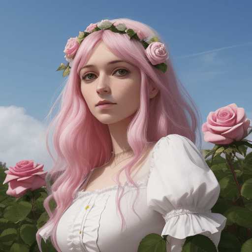 AI generated: Rosa ‘Albéric Barbier