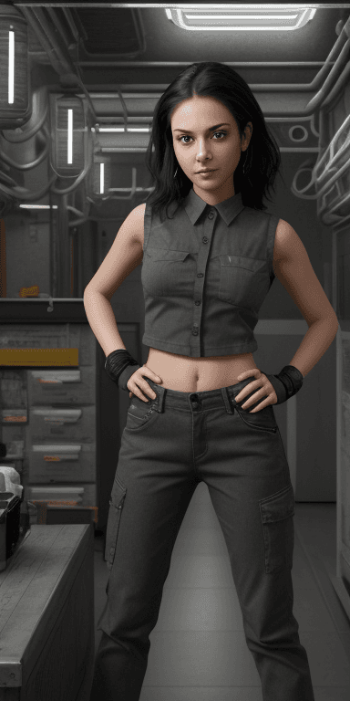 AI generated: (( fully clothed )){{  She is persistent, confident, and spontaneous. This female exudes a responsib...