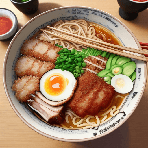 AI generated: tonkatsu ramen, realistic

