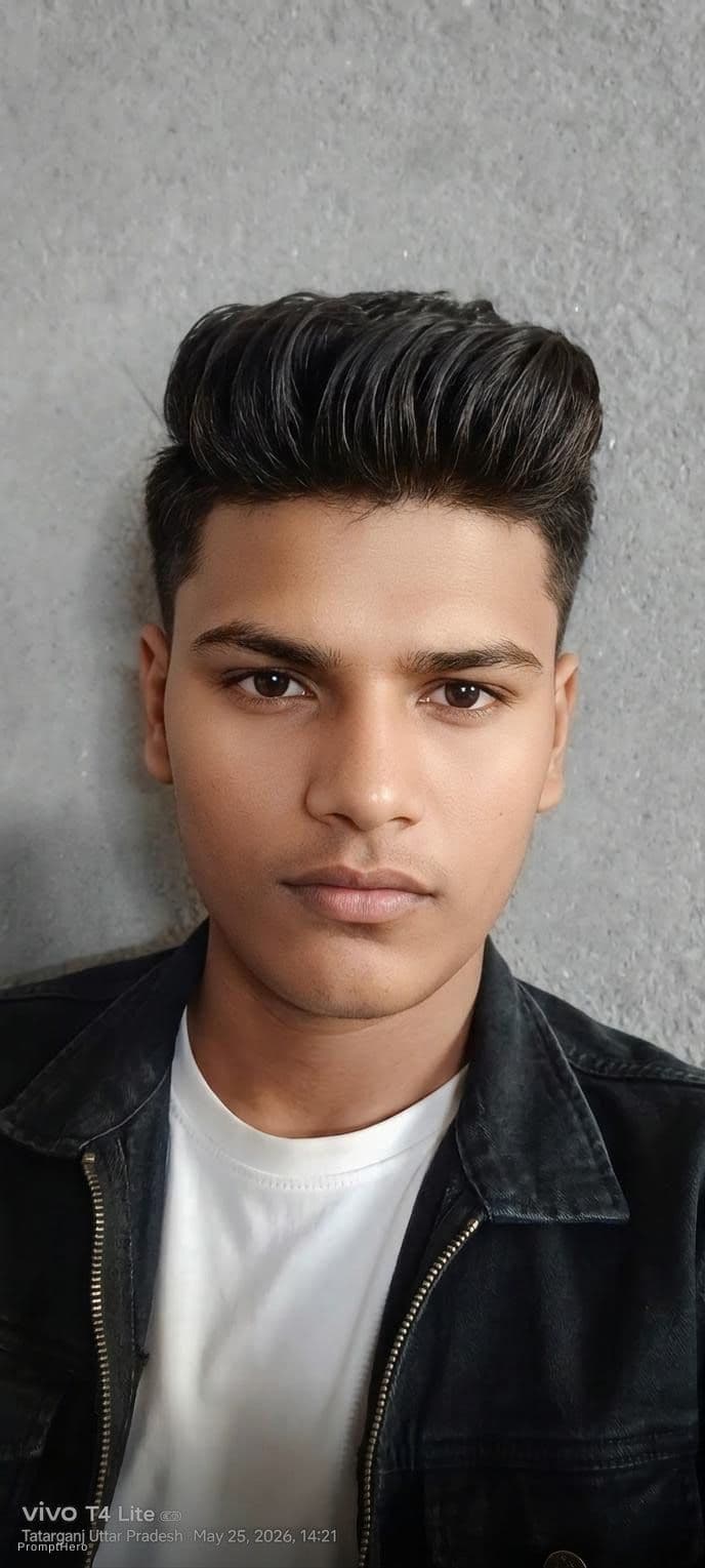 AI generated: man As is the photo, such a pose and face smooth and adhoda clothes change and hairstyle change edit