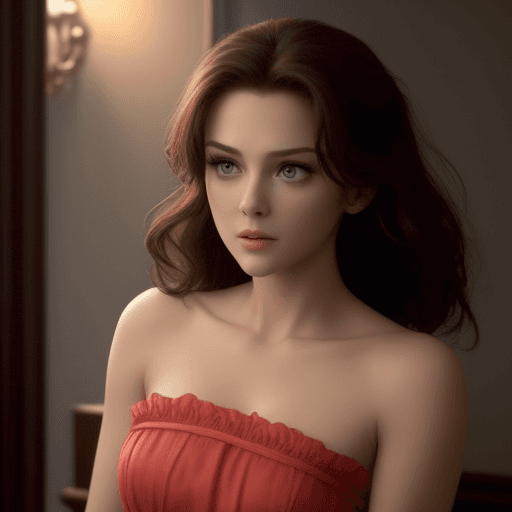 AI generated: like movie, beautiful actress