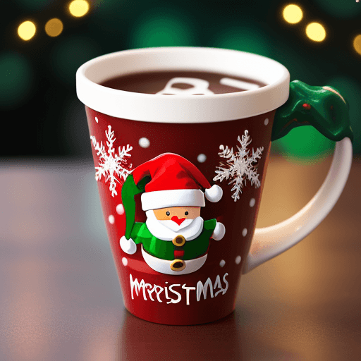 AI generated: christmas cup design