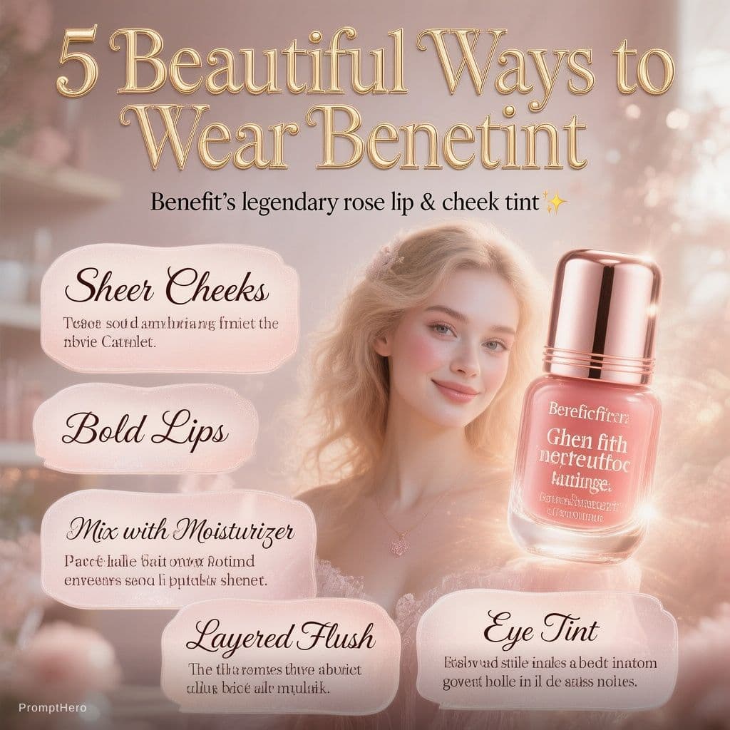 AI generated: A vertical Pinterest beauty pin, 1000x1500 pixels, 2:3 aspect ratio, dreamy feminine romantic style....