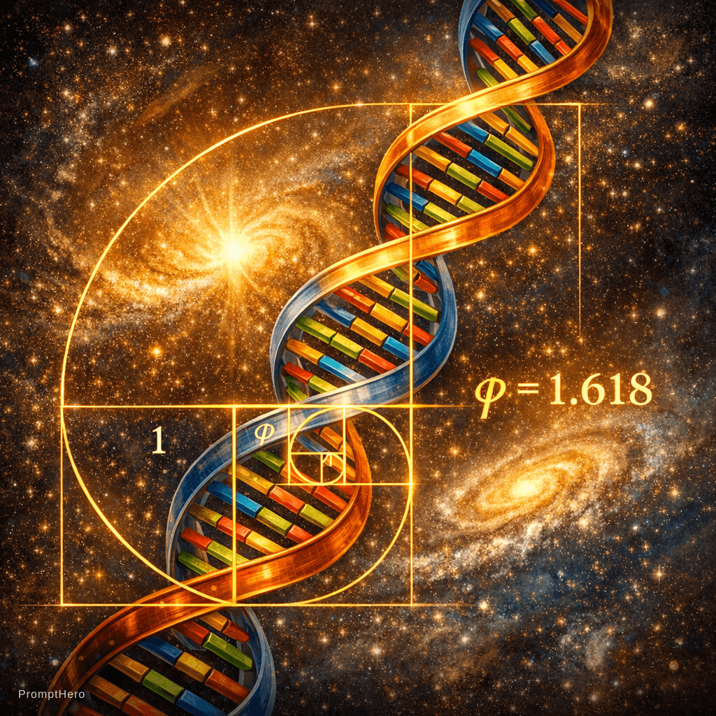 AI generated: DNA and the golden ratio