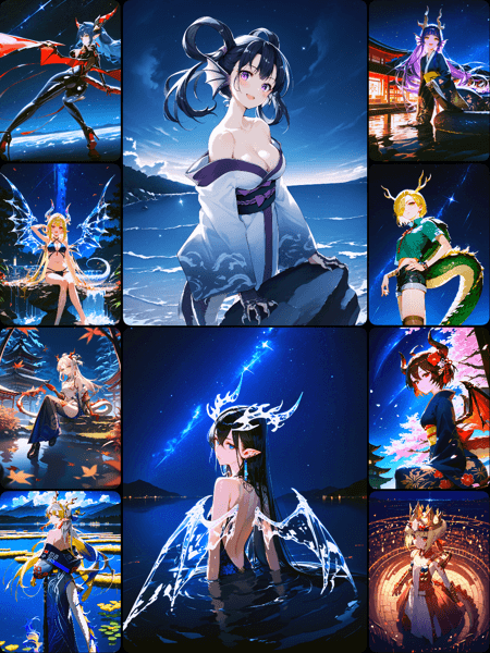 Dragon Girl Concepts [Pony] - Image 1