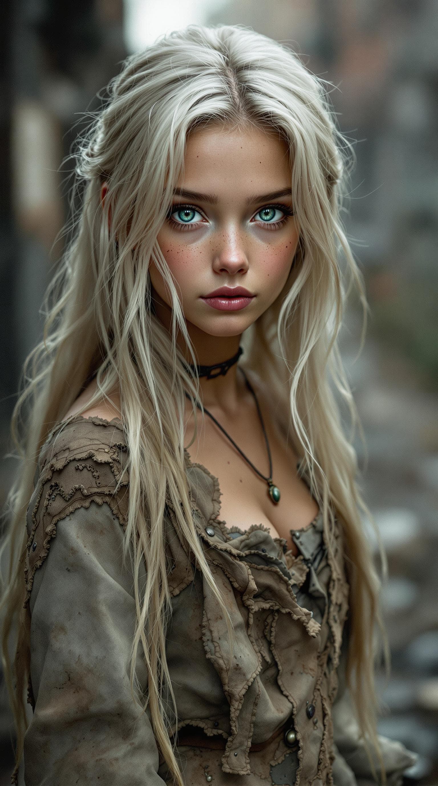 AI generated: a professional photo of a exceptionally of the most beautiful Russia girl (age 13) in the world, sho...