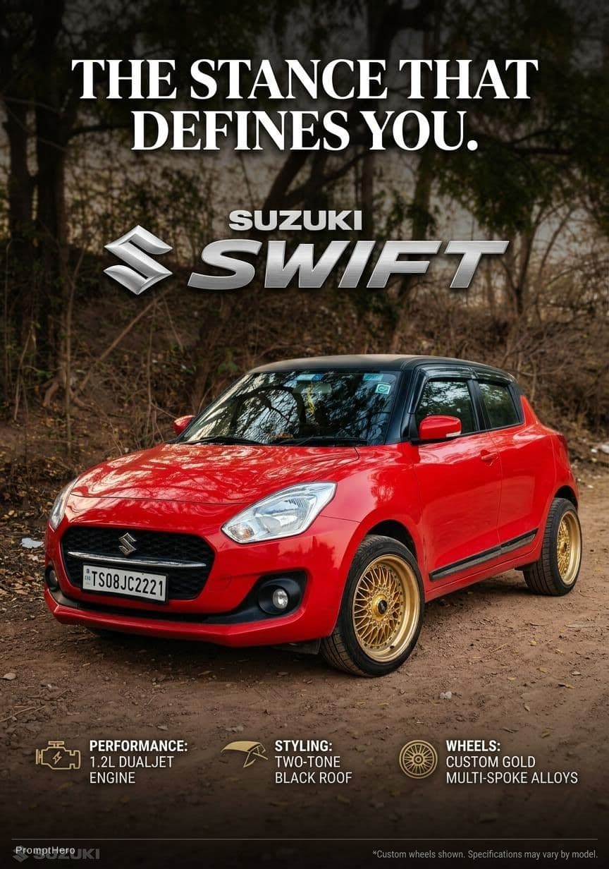 AI generated: Car poster printable a4 sheet version 
