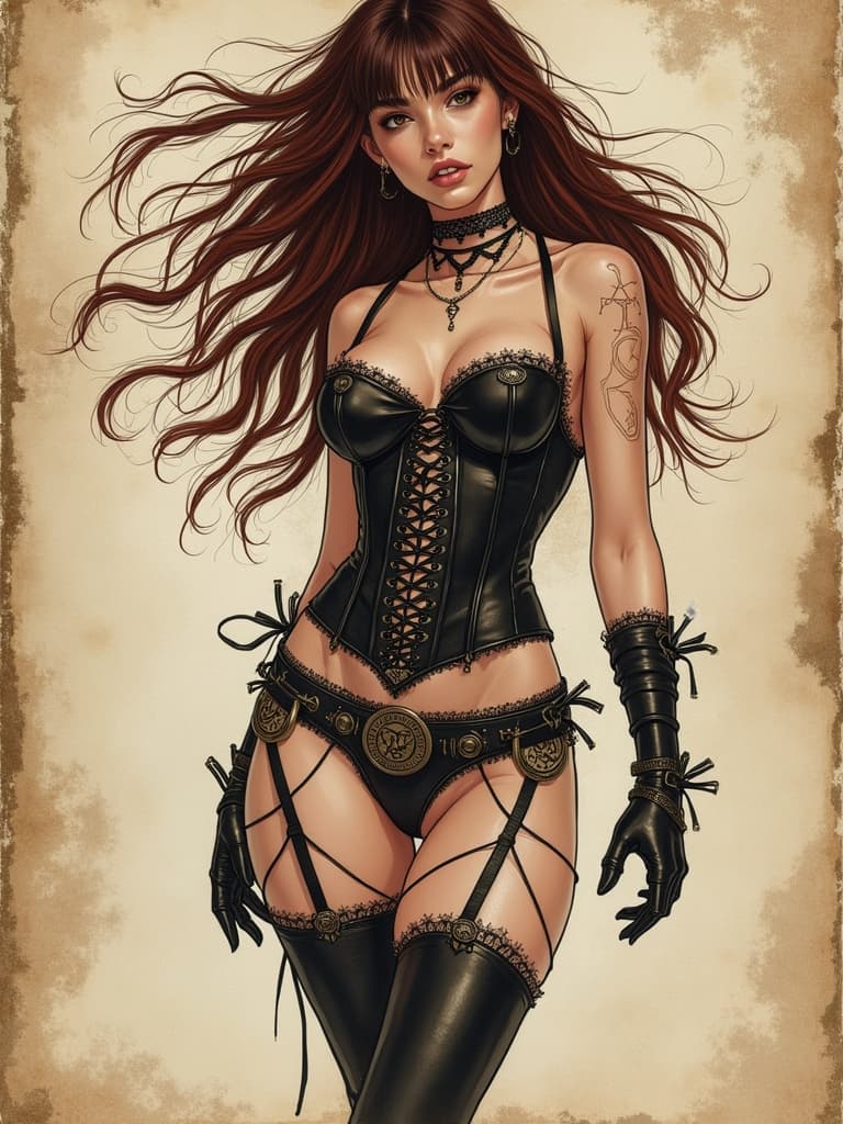 AI generated: Sketchbook Style, Sketch book, hand drawn, dark, gritty, realistic sketch...