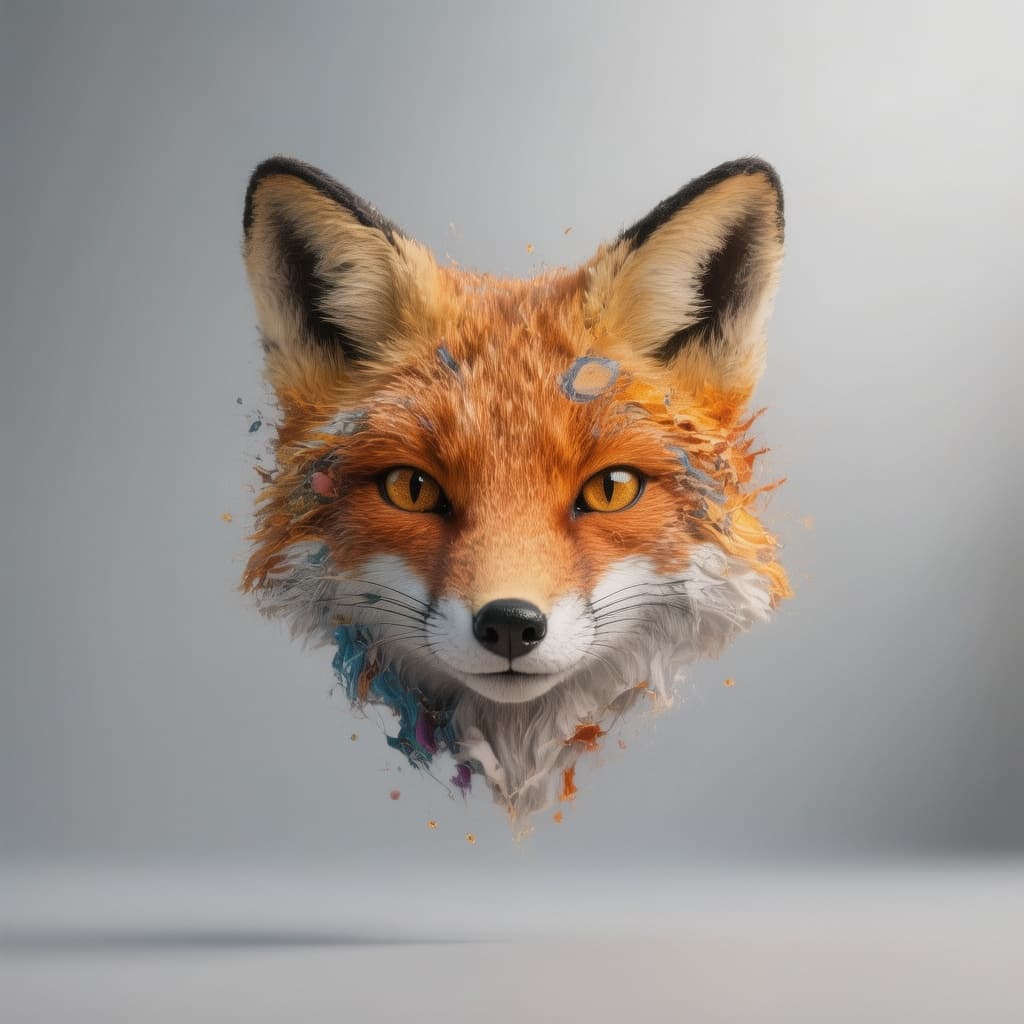 AI generated: creat logo fox, 4k, high detail
