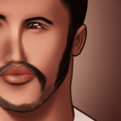 AI generated: A young man, of middle-eastern descent, who possesses medium-length obsidian-black hair, deep-setted...