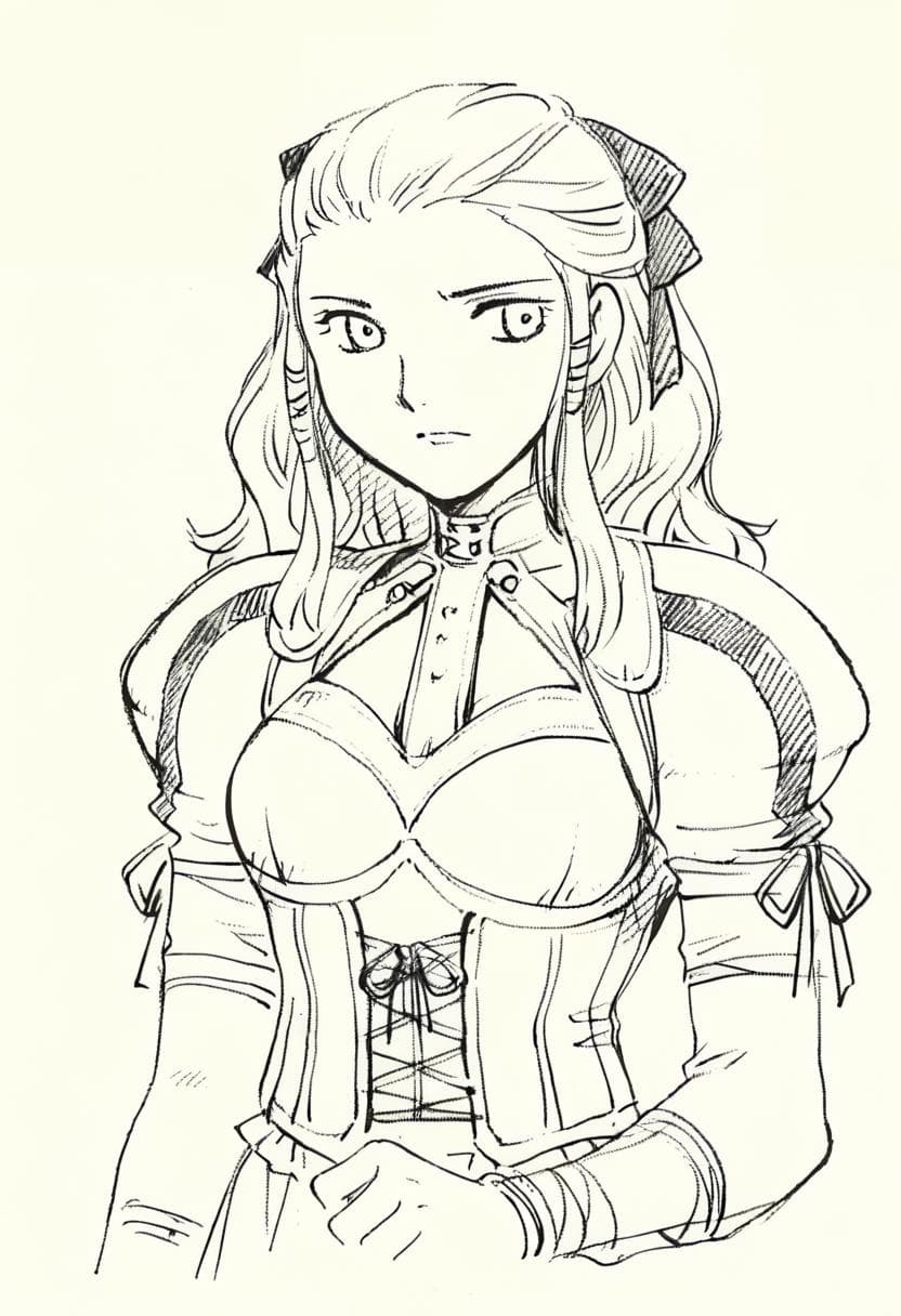 [NoobAI] Doujin's Gate with Gusto (Baldur's Gate) Character Sketch Style