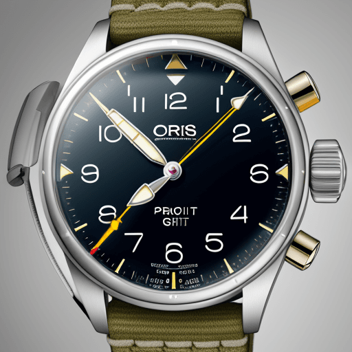 AI generated: oris propilot gmt watches, each with a different color face, propeller coin edge

 
