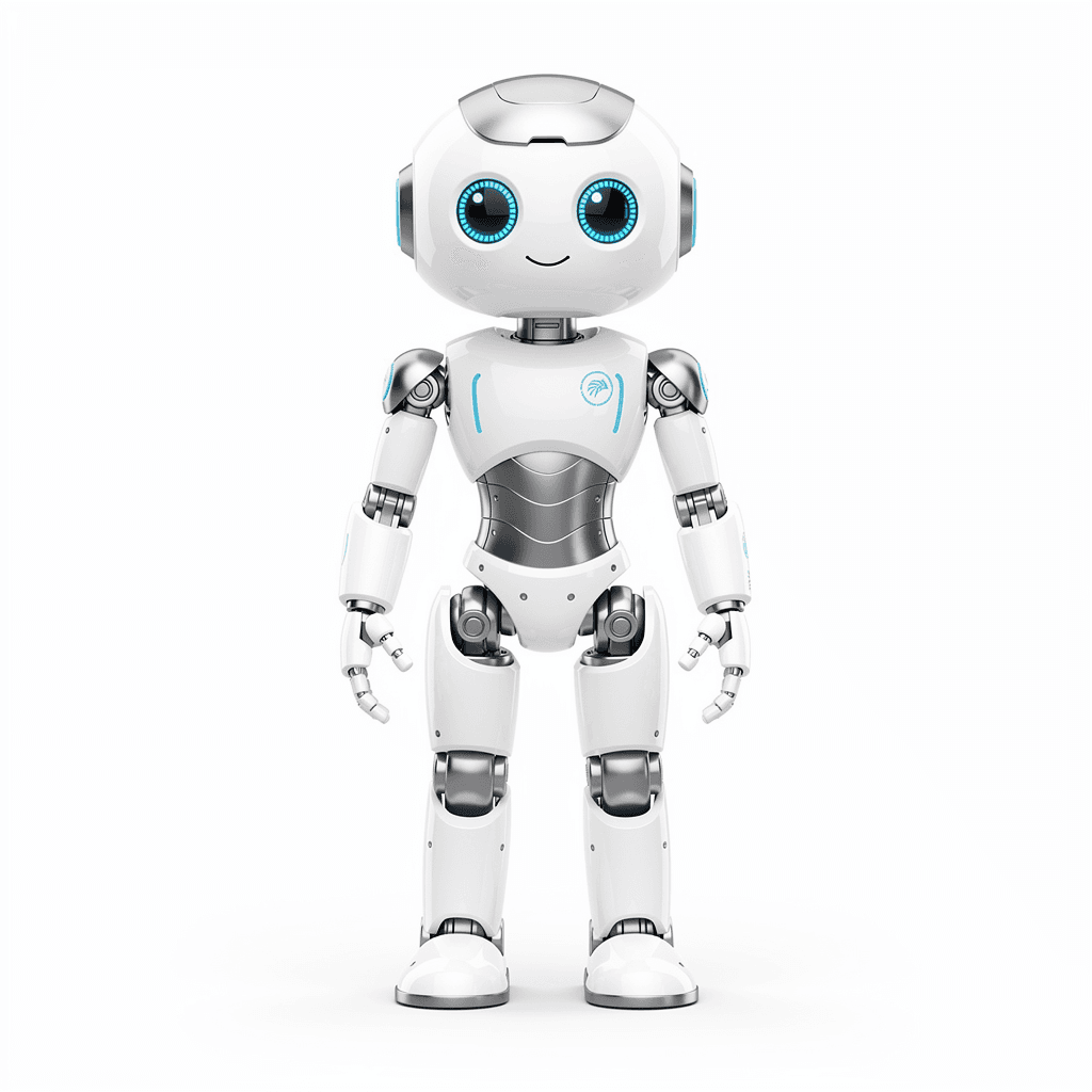 AI generated: Use the attached robot image as the main visual reference.

Generate a full-body, head-to-feet image...