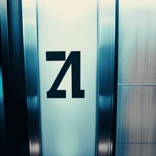 AI generated: a large zero in an elevator