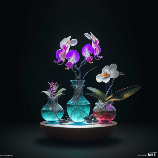 AI generated:  Boho, christmas, orchid, skull, betta fish, bioluminiscent creatures, intricate artwork . octane re...