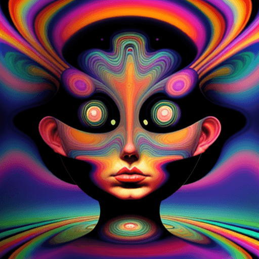 AI generated: psychedelic ,Ben Goossens, pattern, in the style of emotive figural distortions,  ephemeral installa...