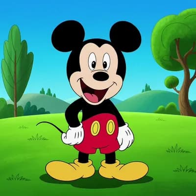 AI generated video: Mickey Mouse
