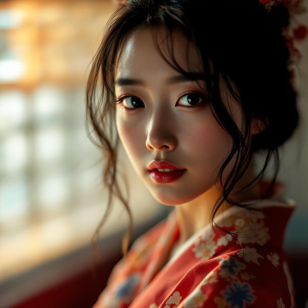 AI generated: A 30-year-old Japanese beauty.Atompunk,Whole body image, High Angle Shot, cinematic shot, Center the...