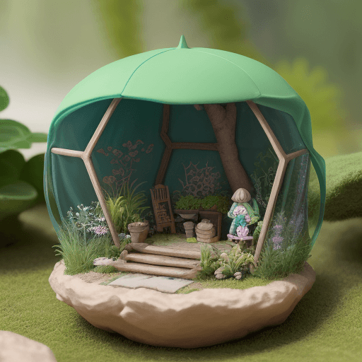 AI generated: 
Visualiza un círculo de cartón transformado en un pequeño oasis de verdor. La superficie del cartón...