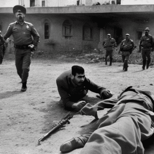 AI generated: A photo of an Armenian victimized, Unprotected,  Ambushed, Targeted, Vulnerable, and Attacked by the...