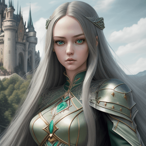 AI generated: Wizard Girl. Beautiful face. Slender body. Realistic face. Beautiful eyes. Detailed face. Detailed e...
