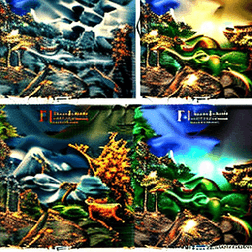 AI generated: STUNNING GLOWING Landscape from Lord of the Rings , masterpiece, ominous,magical, celestial, highly ...