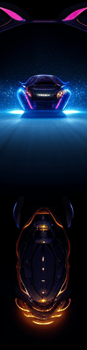 AI generated: dreamscape (glowing nepenthes inspired sport car in shape of nepenthes illuminated ), engine . surre...