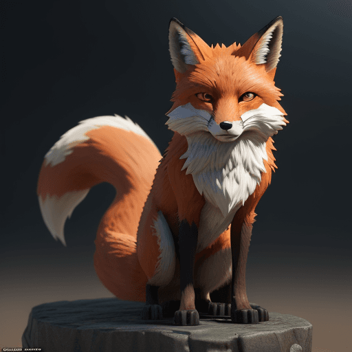 AI generated: 3d fox cartoon artstation, 4k, hyper realistic, focused, extreme details, unreal engine 5, cinematic...