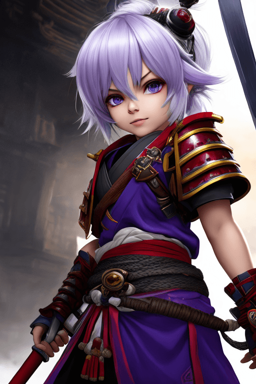 AI generated: Tristana as a samurai warrior