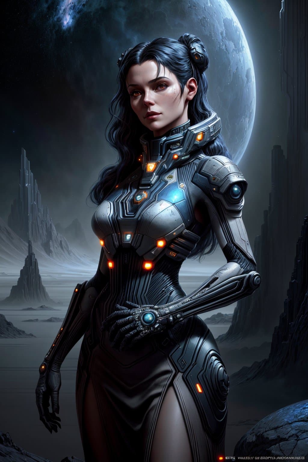 AI generated: oil on matte canvas, sharp details, the expanse scifi spacescape ceres colony, intricate, highly det...
