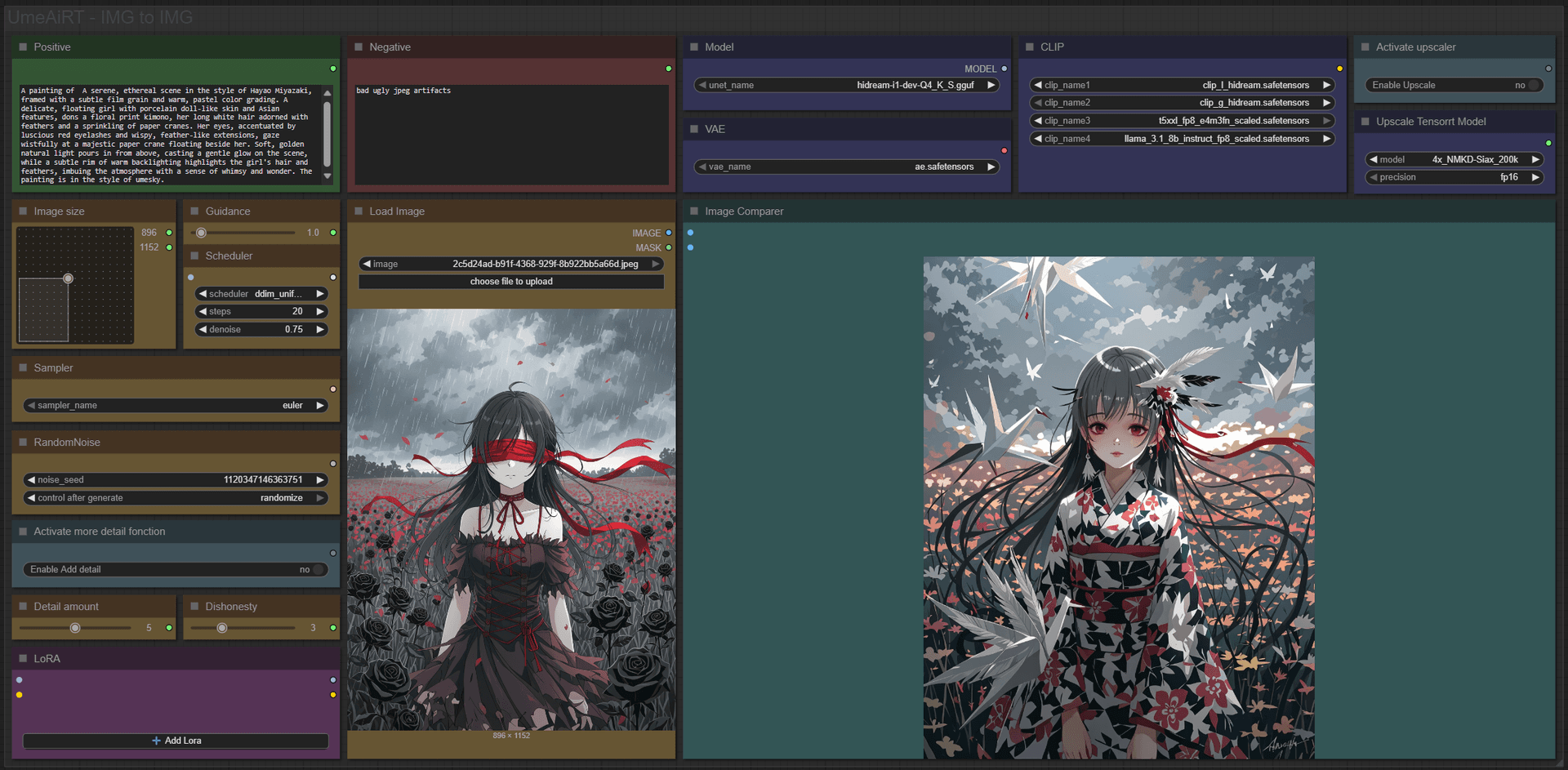 【HiDream】IMG to IMG
