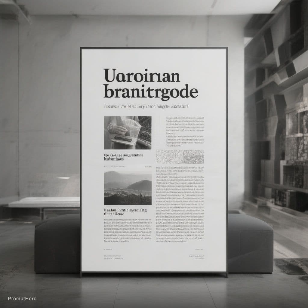 AI generated: 10 page 
editorial template, minimal, clean, grid layout