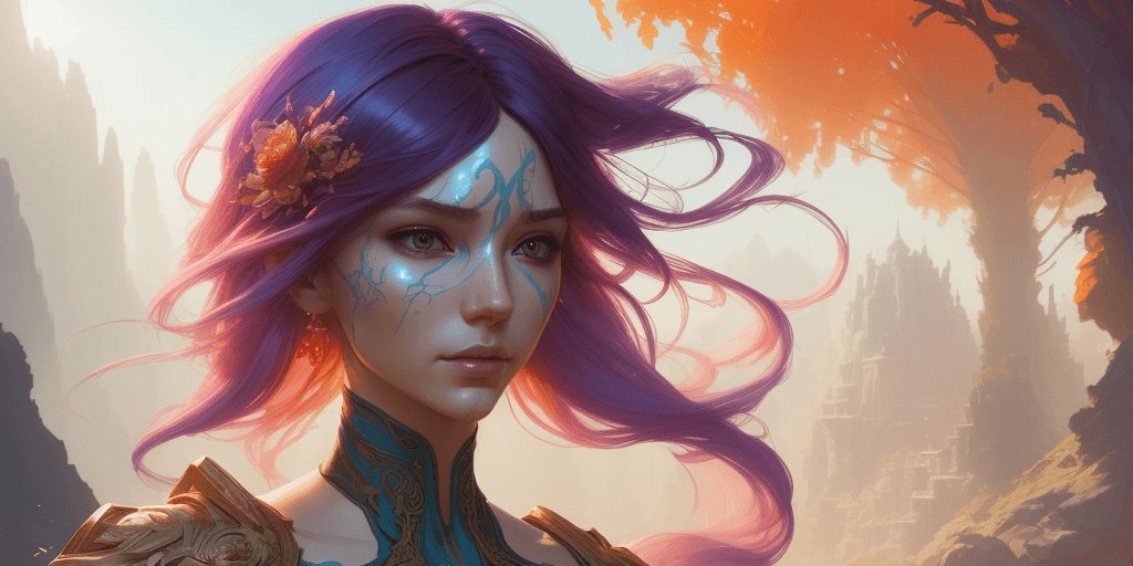 AI generated: beautiful (zxzxberna), intricate colorful hair with , sunlight, beautiful lighting, vibrant lighting...