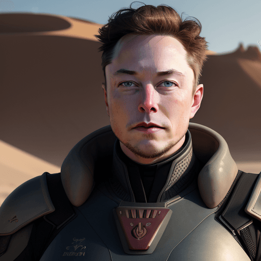 AI generated:  Highly detailed picture of Elon Musk as Baron Vladimir Harkonen from the 2024 Dune 2 movie. Fotorea...
