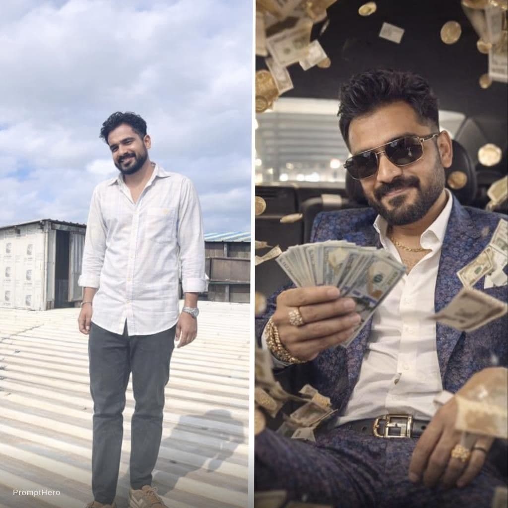 AI generated: Millionaire short video