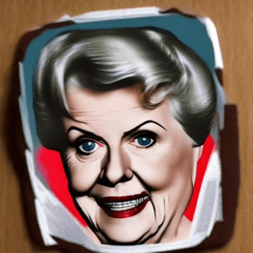 AI generated: Poratrait of jessica fletcher from murder she wrote