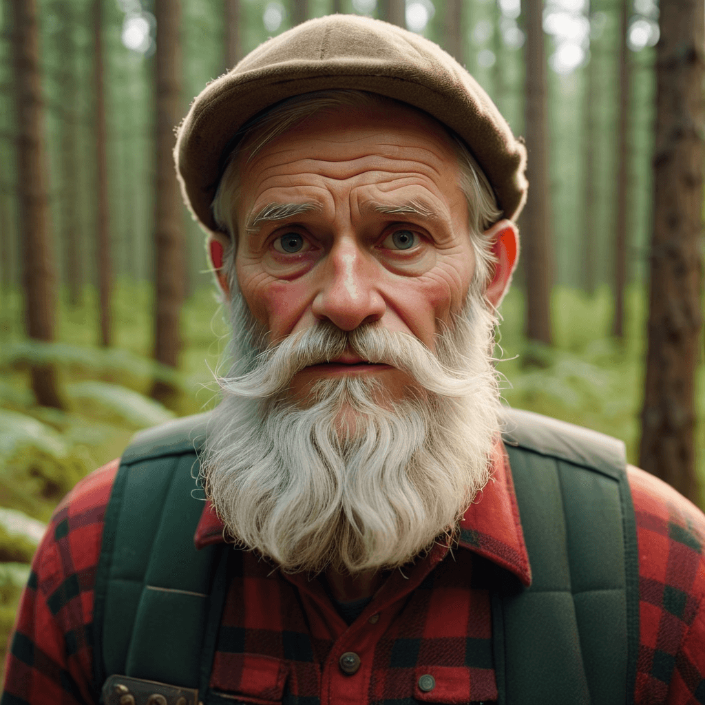 AI generated: old man lumberjack, in a forest --auto --s2