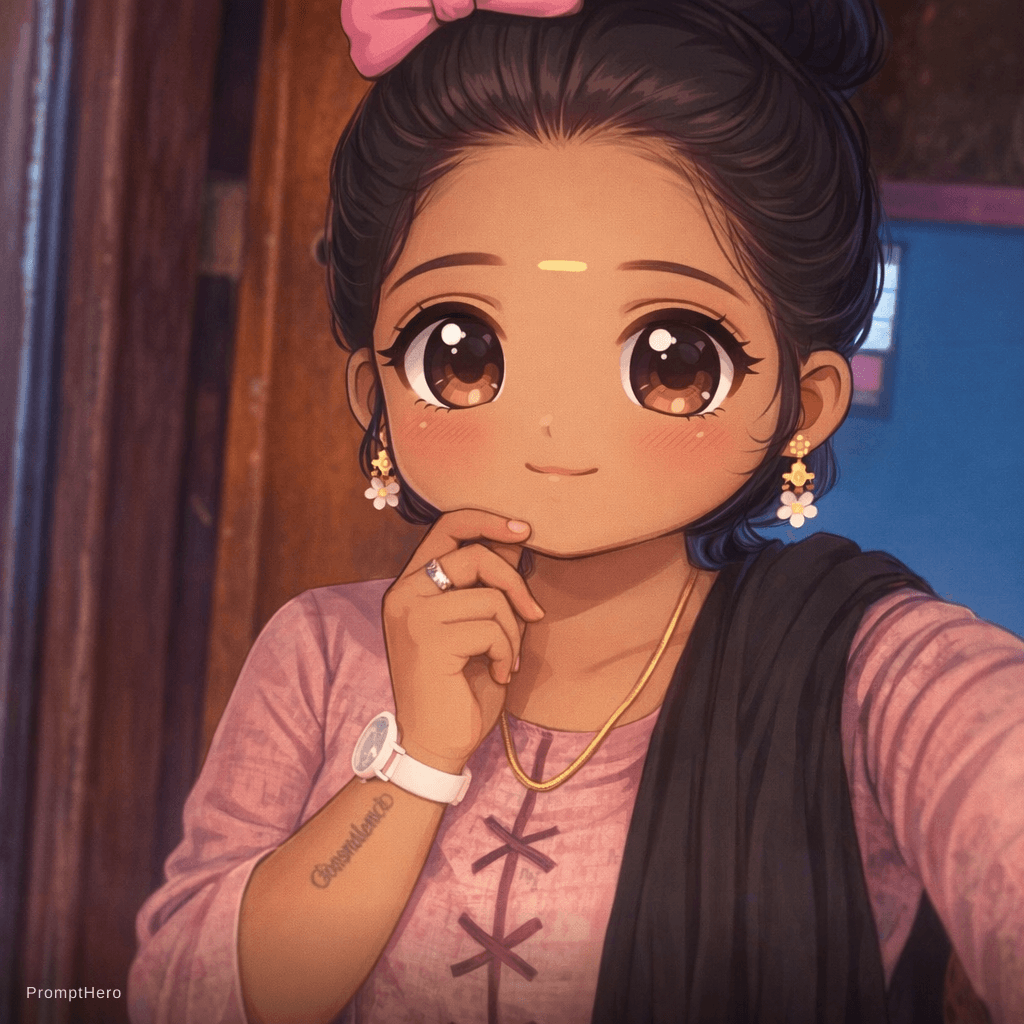 AI generated: piny girl