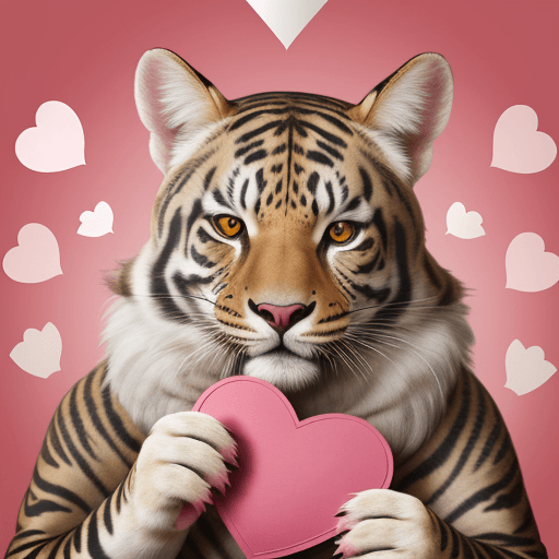 AI generated: animal valentine